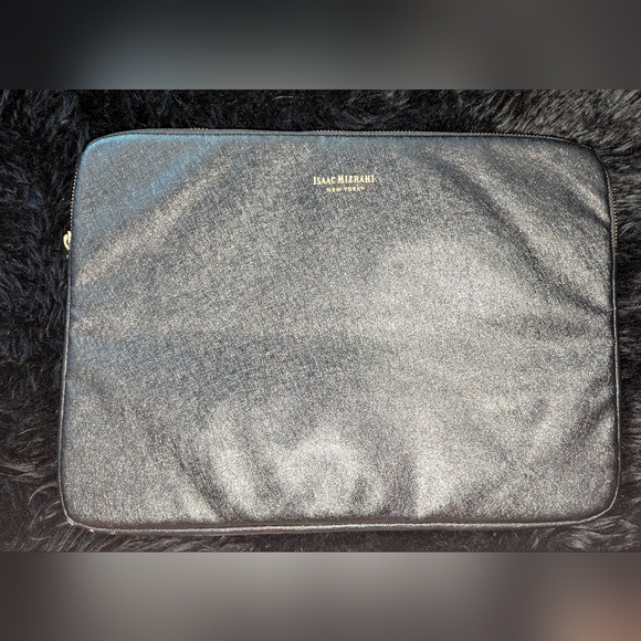 Isaac Mizrahi New York laptop large iPad or a notebook PC Leather padded cover - Picture 8 of 10
